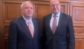 Meeting of the Ambassador of the RA to Hungary Ashot Smbatyan with the Chairman of the Foreign Affairs Committee of the Hungarian National Assembly Zsolt Németh